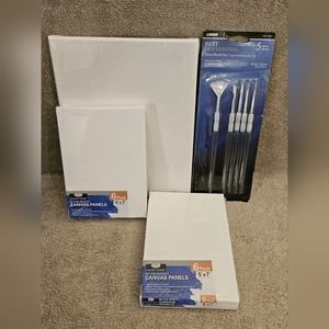 Artist Canvas & Brush Set, NWT